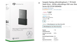 Seagate Storage Expansion Card STJR1000400 1 TB - Interface-adapter voor €120,82 bij Amazon