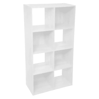 Estantería 5,8 Módulos Mixtos 134x67,5x32 Cm en color blanco por 29,96€