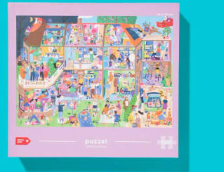 Gratis limited edition puzzel met 1000 stukjes (icm 100 Hema punten)