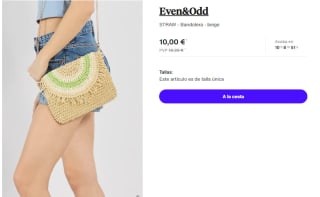 Bandolera Even&Odd STRAW por 10€