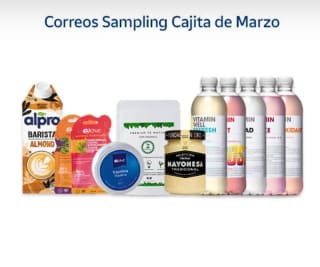 Correos Sampling cajita de marzo por 6,99€.
