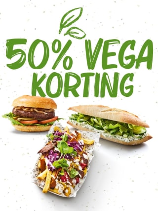 50% korting op vega gerechten bij La Place