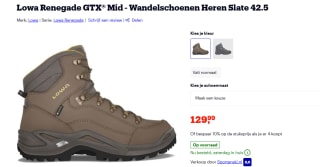 Lowa Renegade GTX Mid - Slate heren Wandelschoenen voor €129 bij Bol