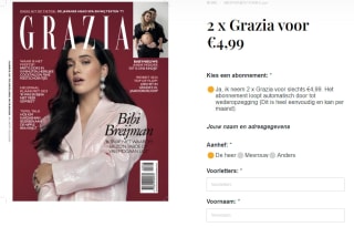 2 x Grazia voor €4,99 bij Tijdschriftland