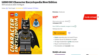 Lego DC Character Encyclopedia New Edition voor €13,45 bij Bol