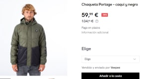 Chaqueta para Hombre Hurley Portage por 59.99€