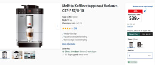Melitta Koffiezetapparaat Varianza CSP F 57/0-10 voor €539 bij Lidl