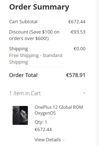OnePlus 12 512GB Zwart voor €578,91 dmv code bij Gshopper