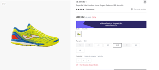 Zapatilla Sala Hombre Joma Regate Rebound 22 por 24,79€