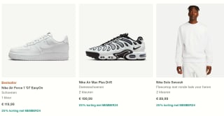 Nike kortingscode voor 25% korting op niet-afgeprijsde items