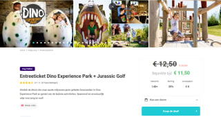 Entreeticket Dino Experience Park + Jurassic Golf voor €11,50 via Tripper