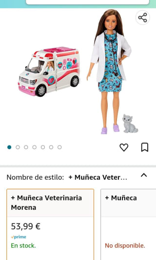 Barbie Ambulancia Hospital 2 En 1 por 53,99€.
