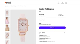 Reloj de mujer color rosa Daniel Wellington por 66€