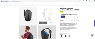 Recopilación Mochila de montaña y senderismo 10L Quechua NH50 por 3,59€