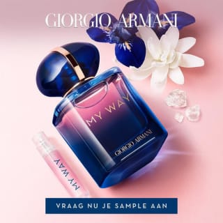Vraag gratis een sample van My Way van Giorgio Armani aan via Fb
