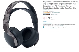 Auriculares Inalámbricos Sony Pulse 3D Grey Camouflage por 74.37€