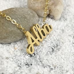 Collar acero inoxidable con nombre para Mujer a solo 4,99€