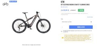 KTM BTT eléctrica Macina Lycan 571 Glorious (Gris) por 2.419,99€