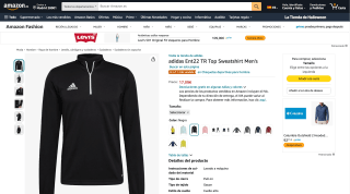 Adidas Ent22 TR Top Sudadera de Hombre por 17,99€