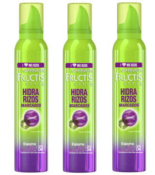 3 Botes de Garnier Fructis Style Espuma Nutri Rizos Marcados 200ml por 4,74€