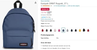 Eastpak Out Of Office Rugzak Powder Pilot 27 L voor €22,08 bij Amazon