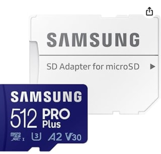 Samsung Pro Plus 512gb MicroSD (2021) voor €31,99 bij Amazon.de