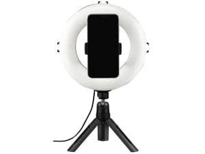 Hama, Aro de luz LED, trípode para smartphones. Por 9,99€