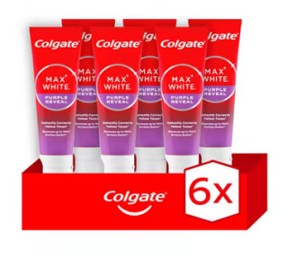 Colgate Max White Purple Reveal pasta dientes 75ml pack 6 por 9,57€