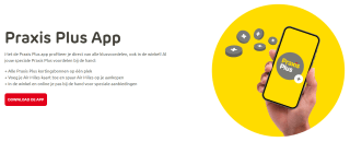 Gratis shopper voor elke betalende klant bij Praxis via Praxis Plus app