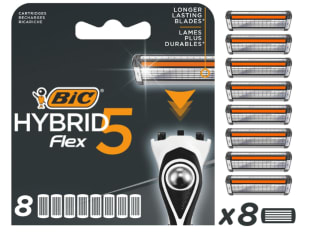 Pack x8 BIC Hybrid 5 Flex Cuchillas de Afeitar Hombre con 5 Hojas Móviles por 8.68€