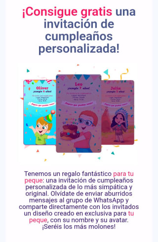 Invitación personalizada de fiesta de cumpleaños gratis