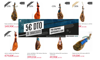 Código 5€ Descuento Jamones y vinos en Jamonear