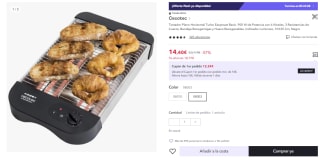 Cecotec Tostador Plano Horizontal Turbo Easytoast Basic. 900 W de Potencia con 6 Niveles, 3 Resistencias de Cuarzo, Bandeja Recogemigas y Hueco Recogecables por 14.44€ (Cuenta Nueva 8.66€)