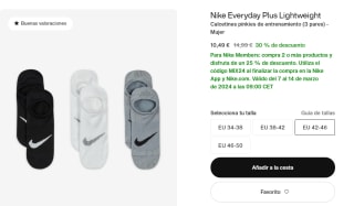 25% EXTRA descuento al comprar 2 productos en Nike