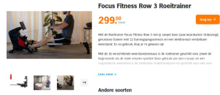 Focus Fitness Row 2.4 roeitrainer voor €199 bij AH