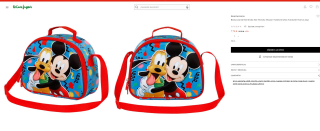 Bolsa portamerienda 3D Mickey Mouse mates Disney marca Karactermania por 7,75€