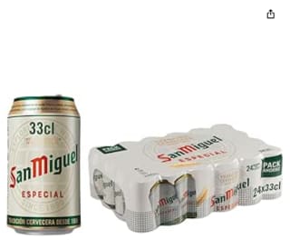Pack 24 latas San Miguel Especial Lager por 9,54€
