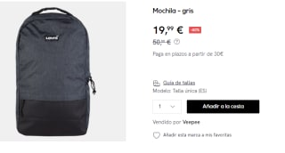 Mochila Levi´s por 19.9€