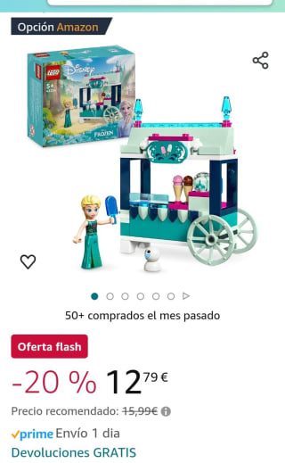 LEGO Disney Frozen Delicias Heladas de Elsa por 12,79€.