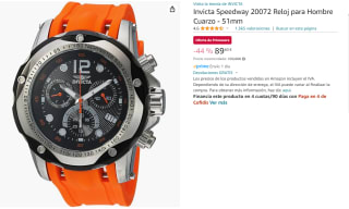 Reloj para Hombre Cuarzo de 51mm Invicta Speedway 20072 por 89.6€