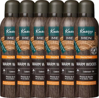 Kneipp Warm Woods for Men douchefoam - 6 x 200 ml - voordeelverpakking voor €9,99 bij Bol.com
