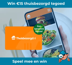 WINACTIE! Win €15 (5x) Thuisbezorgd tegoed voor BlackFriday