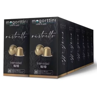 Ristretto 12 cajas Mogorttini 240 Cápsulas de aluminio compatibles con Nespresso por 28,82€