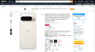 Smartphone Google Pixel 9 Pro XL 128GB por 859€