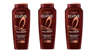 3 Botes de L'Oreal Paris Elvive Full Resist Champú Fortificante para Pelo Frágil con Tendencia a Caerse, Aloe vera, Negro, 400 ml por 7.38€