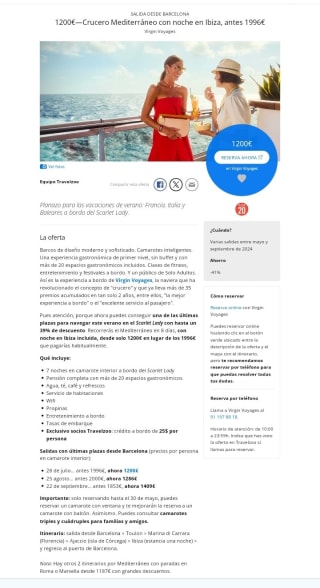 Crucero Mediterráneo desde 1200€.