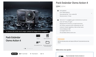 Pack Estándar Osmo Action 4 por 229€