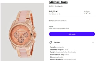 Reloj Cronografo de Mujer Michael Kors BLAIR por 77.4€