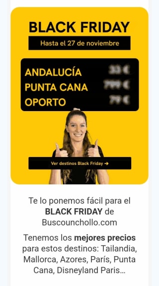 Los Mejores Precios en Black Friday desde Buscounchollo.