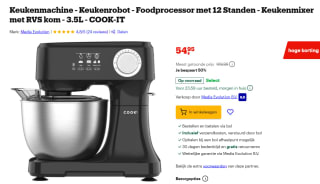 Keukenmachine-Foodprocessor met 12 Standenvoor €54,95 bij Bol